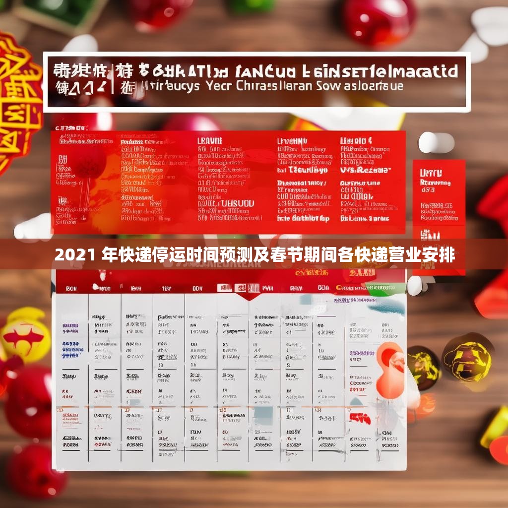 2021 年快递停运时间预测及春节期间各快递营业安排