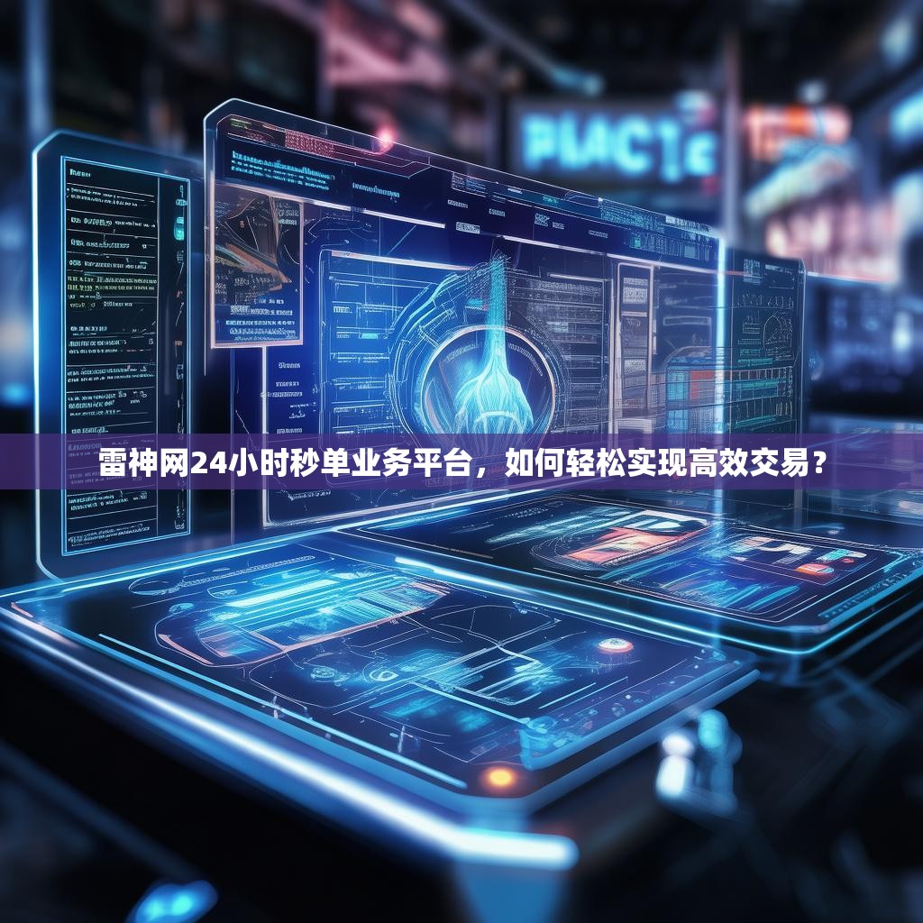 雷神网24小时秒单业务平台，如何轻松实现高效交易？