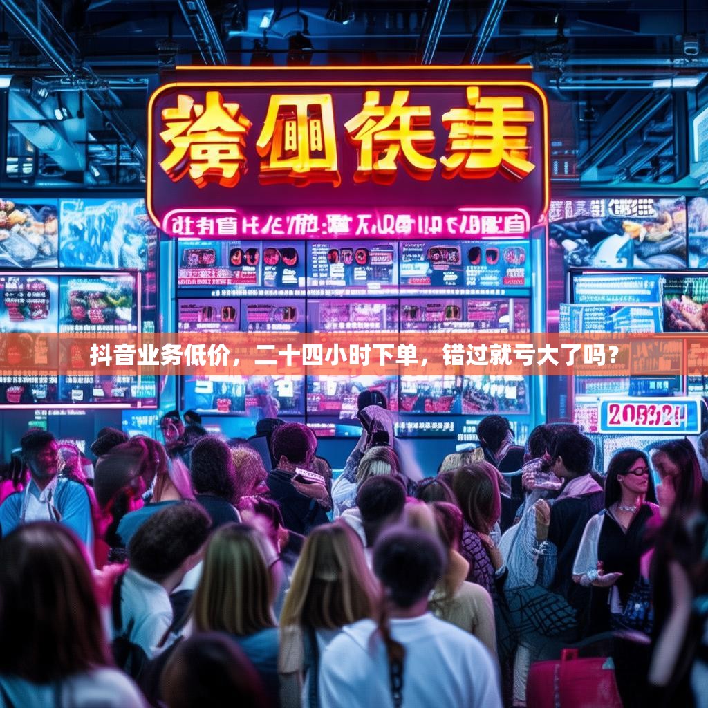 抖音业务低价，二十四小时下单，错过就亏大了吗？