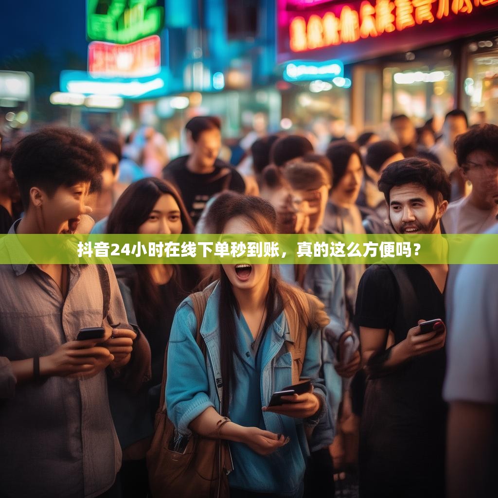 抖音24小时在线下单秒到账,真的这么方便吗?