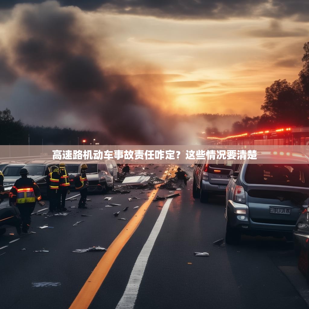 高速路机动车事故责任咋定？这些情况要清楚