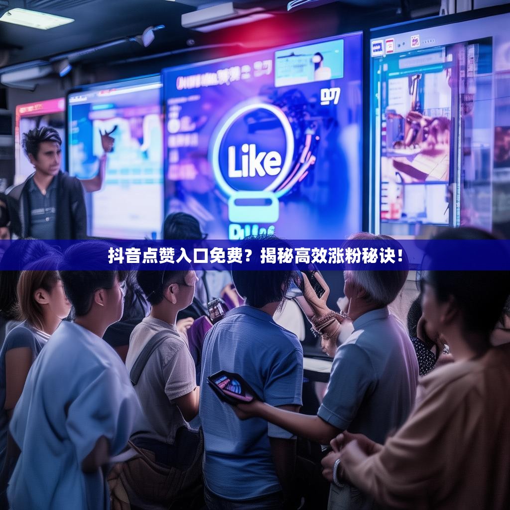 抖音点赞入口免费?揭秘高效涨粉秘诀!