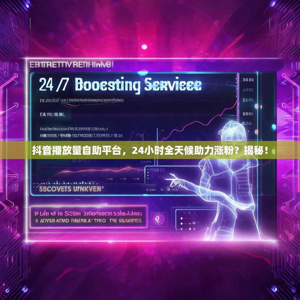 抖音播放量自助平台,24小时全天候助力涨粉?揭秘!