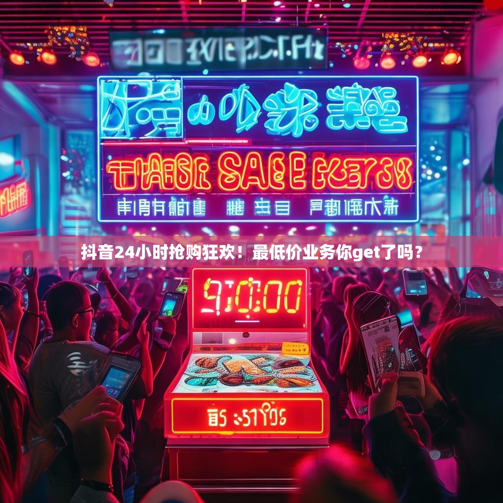 抖音24小时抢购狂欢！最低价业务你get了吗？