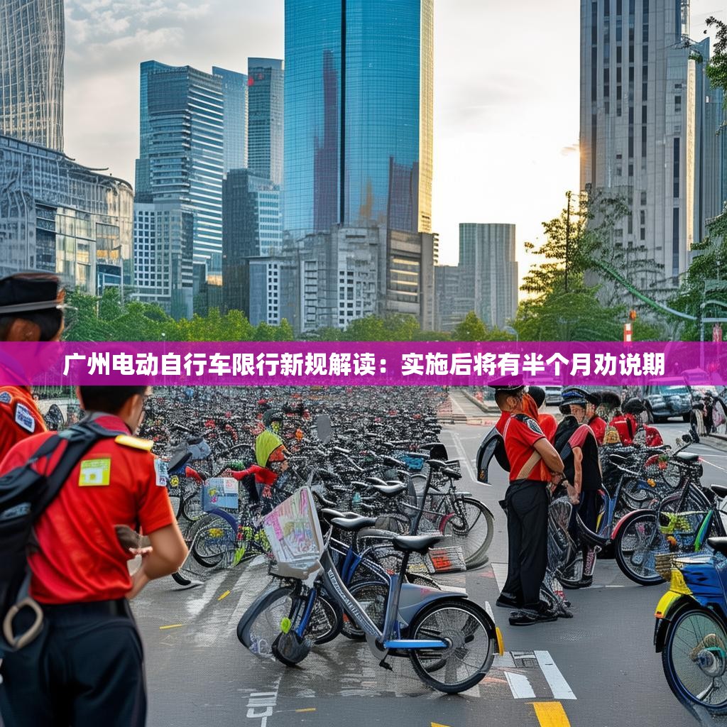广州电动自行车限行新规解读：实施后将有半个月劝说期
