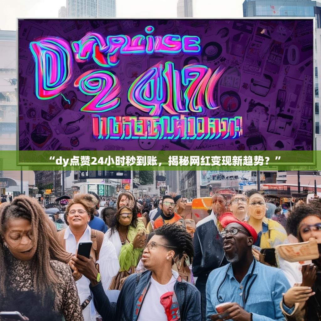 “dy点赞24小时秒到账，揭秘网红变现新趋势？”