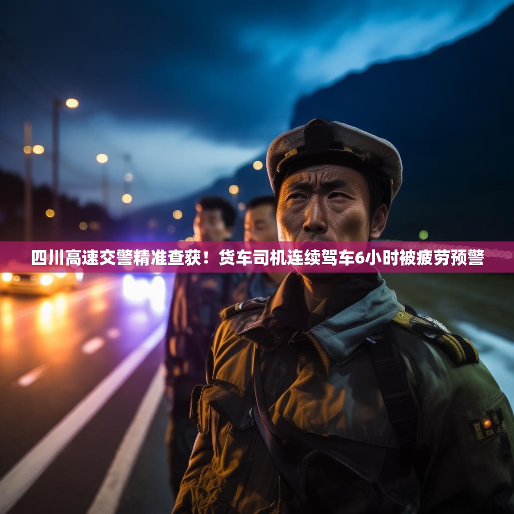 四川高速交警精准查获！货车司机连续驾车6小时被疲劳预警