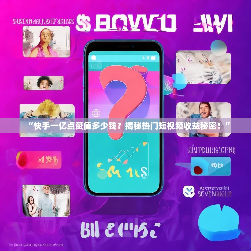 “快手一亿点赞值多少钱？揭秘热门短视频收益秘密！”