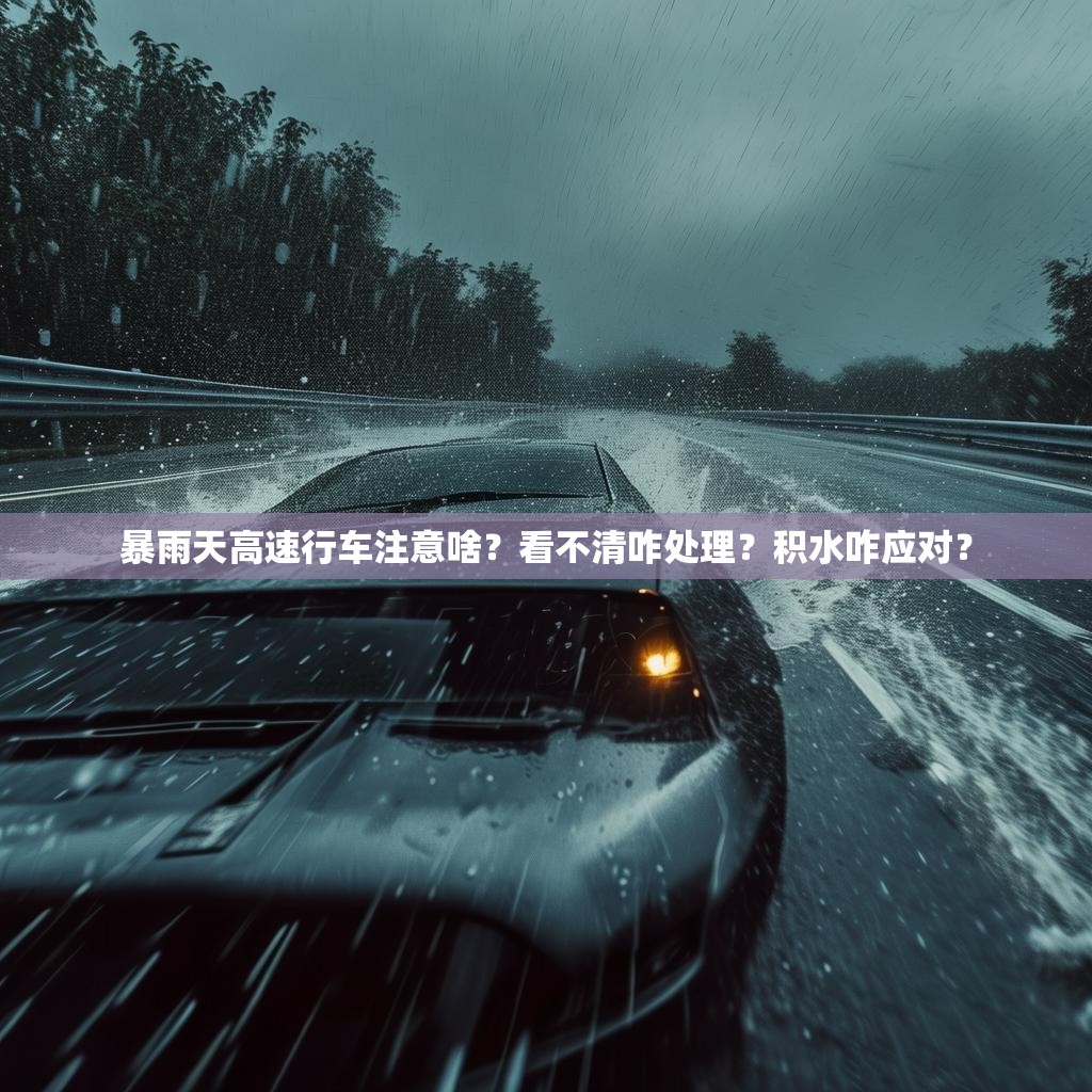 暴雨天高速行车注意啥？看不清咋处理？积水咋应对？