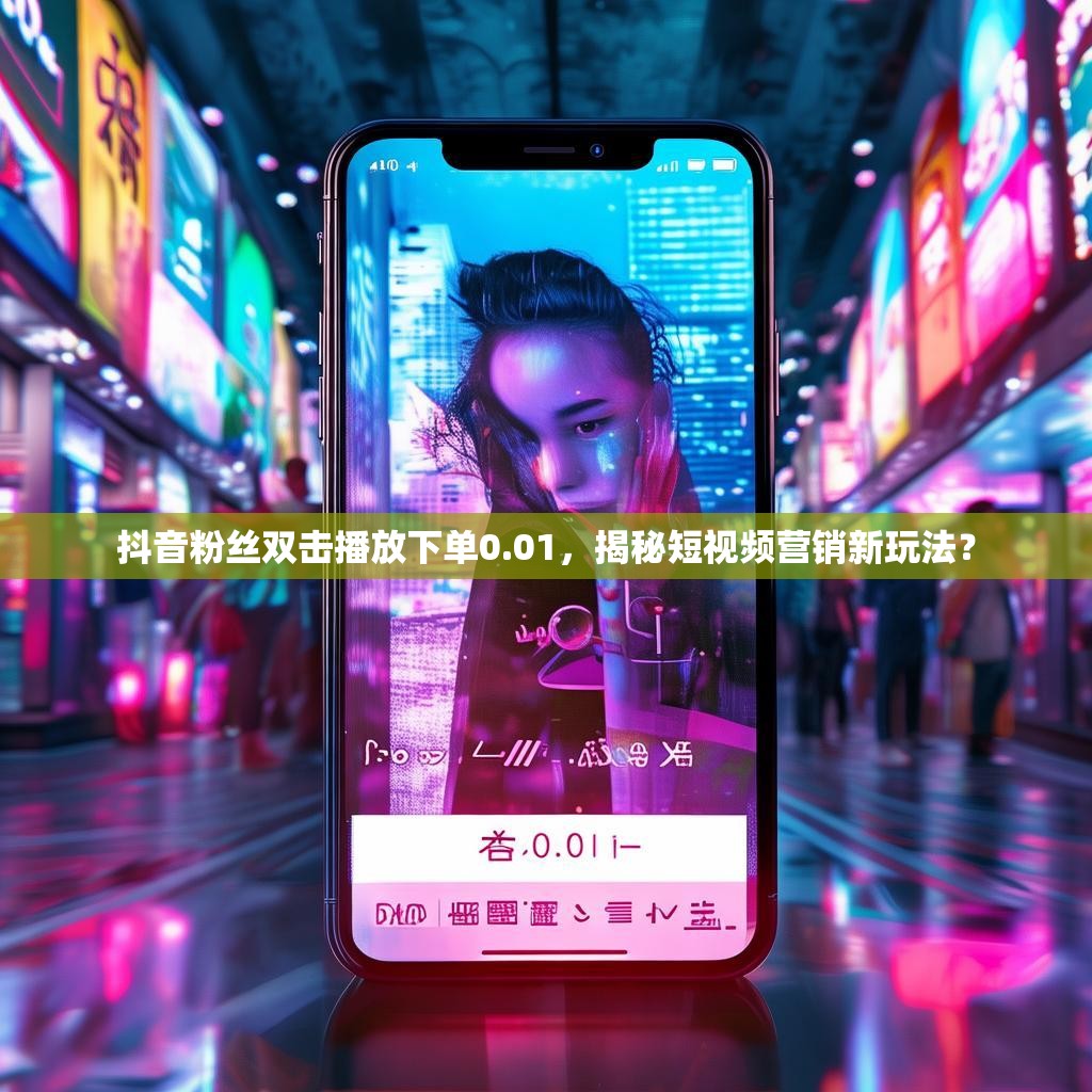 抖音粉丝双击播放下单0.01，揭秘短视频营销新玩法？