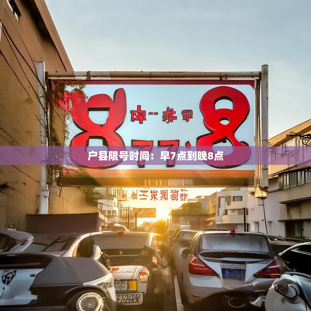 户县限号时间：早7点到晚8点