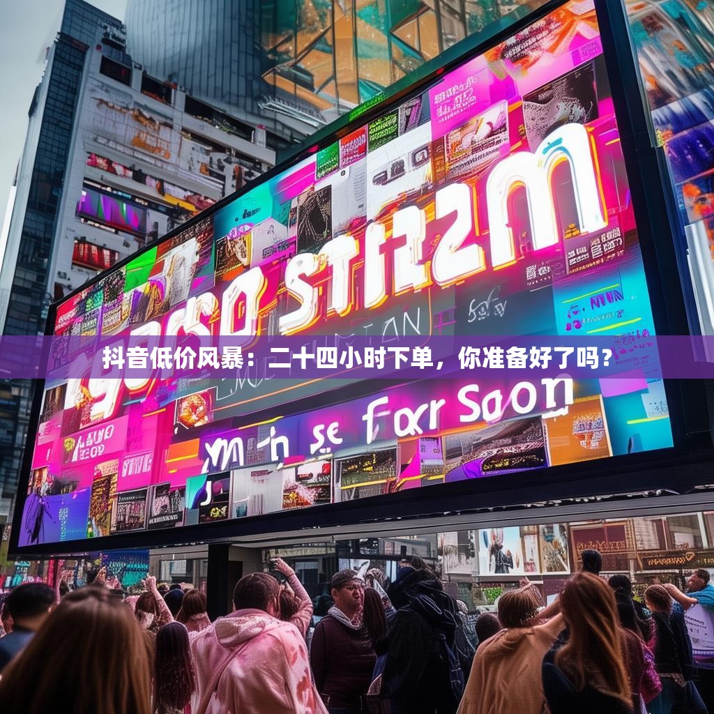 抖音低价风暴：二十四小时下单，你准备好了吗？