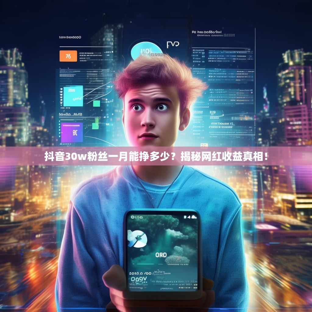 抖音30w粉丝一月能挣多少?揭秘网红收益真相!