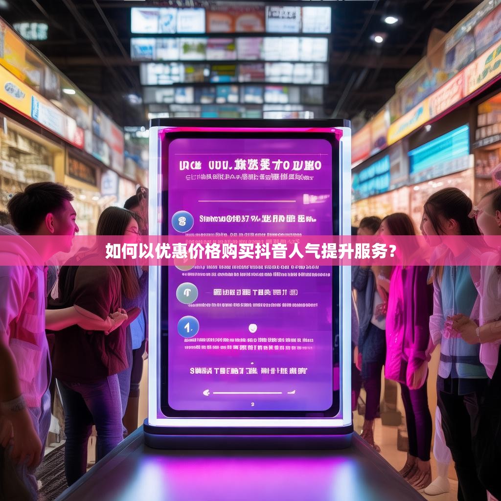 如何以优惠价格购买抖音人气提升服务？