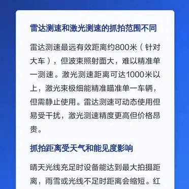 测速拍照设备抓拍距离全解析,高速与城市道路有何不同?